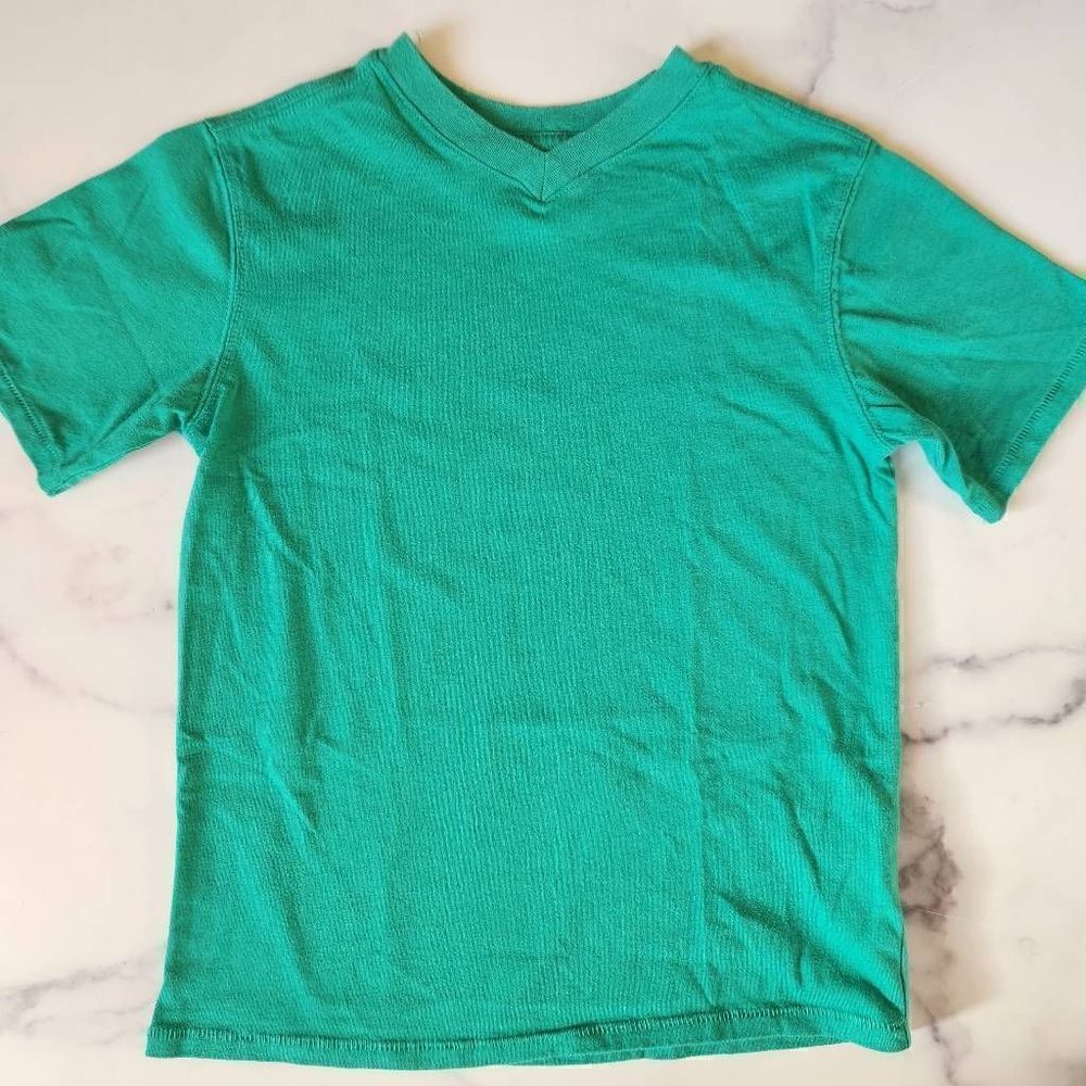 Cherokee boys 6-7 year crew neck pullover short sleeve t-shirt bright green